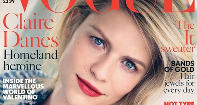 Claire Danes bágyadt szépség a brit Vogue novemberi címlapján