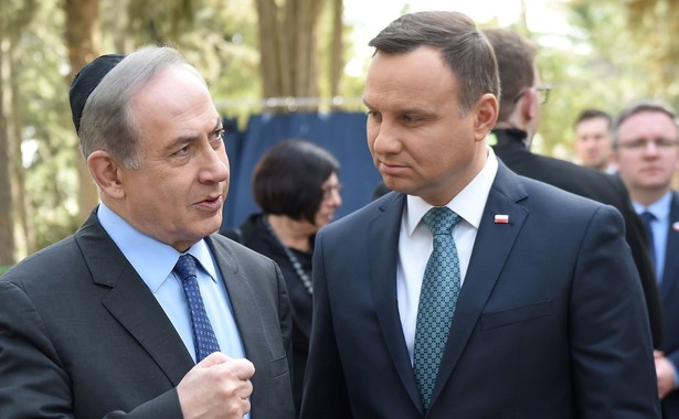 Andrzej Duda oraz premier Izraela Benjamin Netanyahu