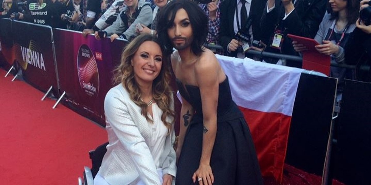 Monika Kuszyńska i Conchita Wurst