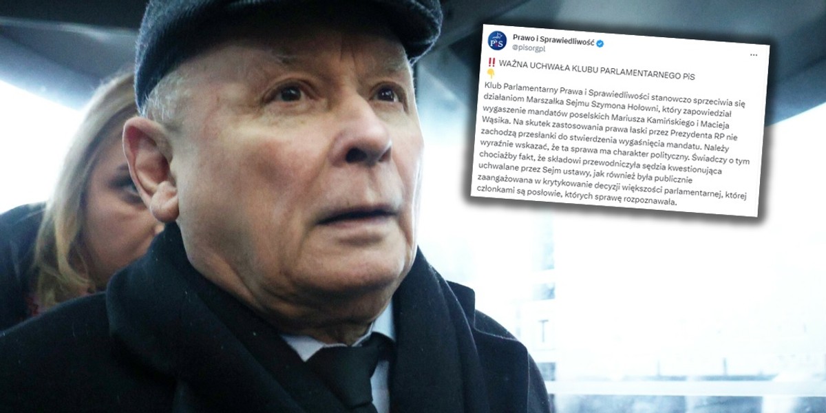 Jarosław Kaczyński i uchwała Klubu PiS