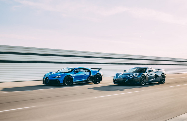 Bugatti Chiron Porsche Taycan Cross Turismo Rimac Nevera