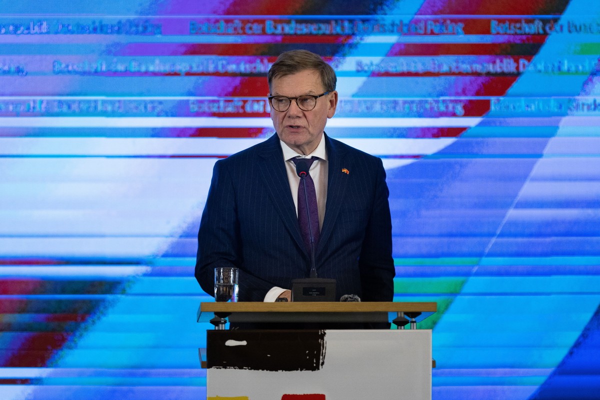 Szef MSZ Niemiec Johann Wadephul w Chinch