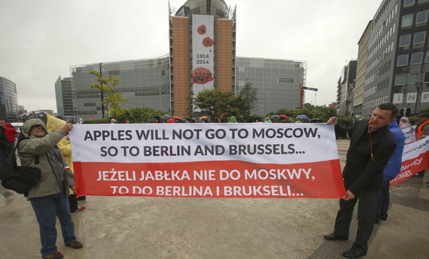 Polscy rolnicy protestują w Brukseli. Domagają się większych rekompensat