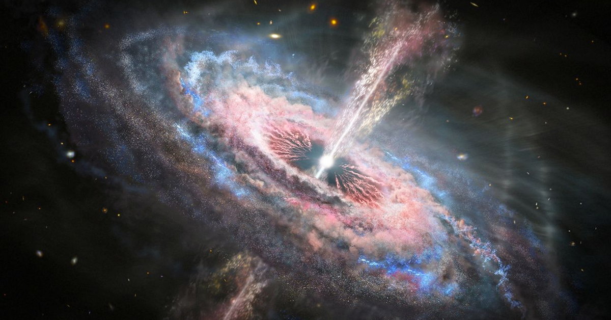 “Scientists discover bright cosmic explosion caused by black hole consuming giant gas cloud”