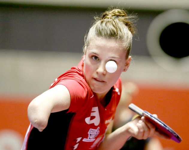 Natalia Partyka i jej koleżanki grają na mistrzostwach świata