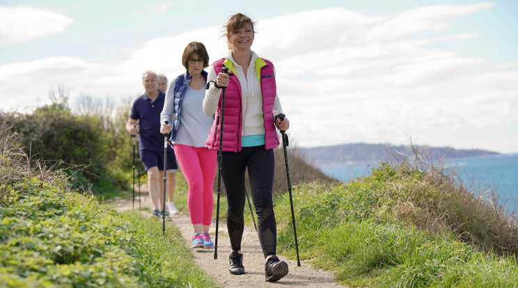 Hazánkban is egyre népszerűbb szabadidős tevékenység a nordic walking /Fotó: Shutterstock