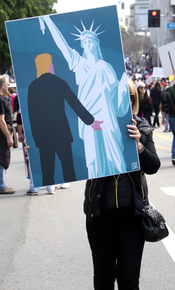 USA WOMAN'S MARCH (Woman's March protest against US President Donald Trump)