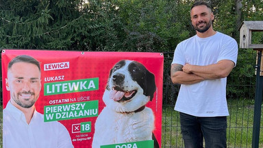 Łukasz Litewka dostał się do Sejmu. Swoje plakaty wyborcze przekaże... psom