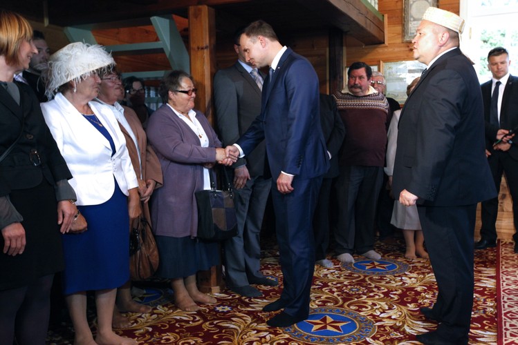 BOHONIKI. Andrzej Duda odwiedził meczet