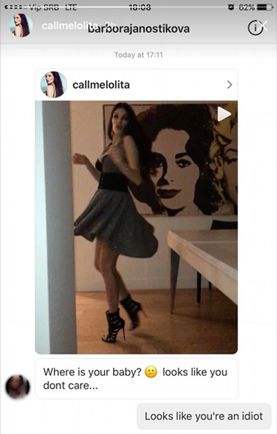 Jovana u prepisci s fanom