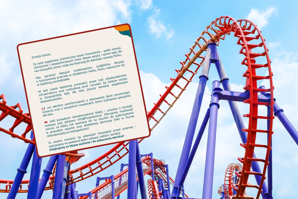 Nie uzyskał zgody od nadzoru budowlanego? Hossoland, który miał rywalizować z Energylandią, właśnie się zamyka