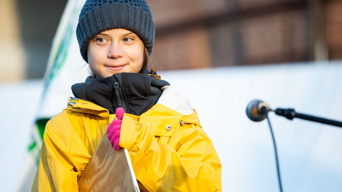 Kleszczów: wizyta Grety Thunberg przed Elektrownią Bełchatów