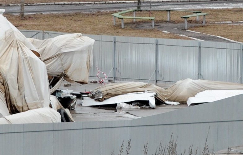 Wrak polskiego tupolewa w Smoleńsku