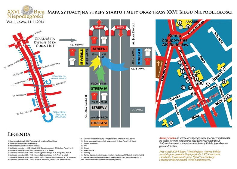 Plan Biegu Niepodległości