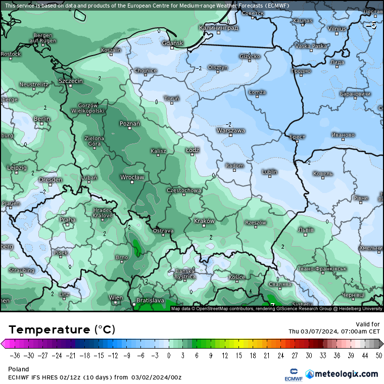 Nocami temperatura coraz śmielej zacznie spadać poniżej 0 st. C