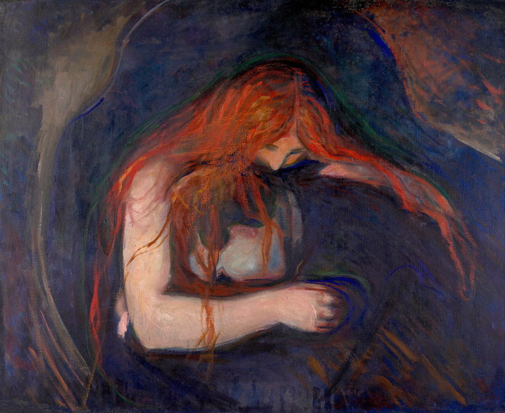 „Wampir” Edward Munch, 1895 rok