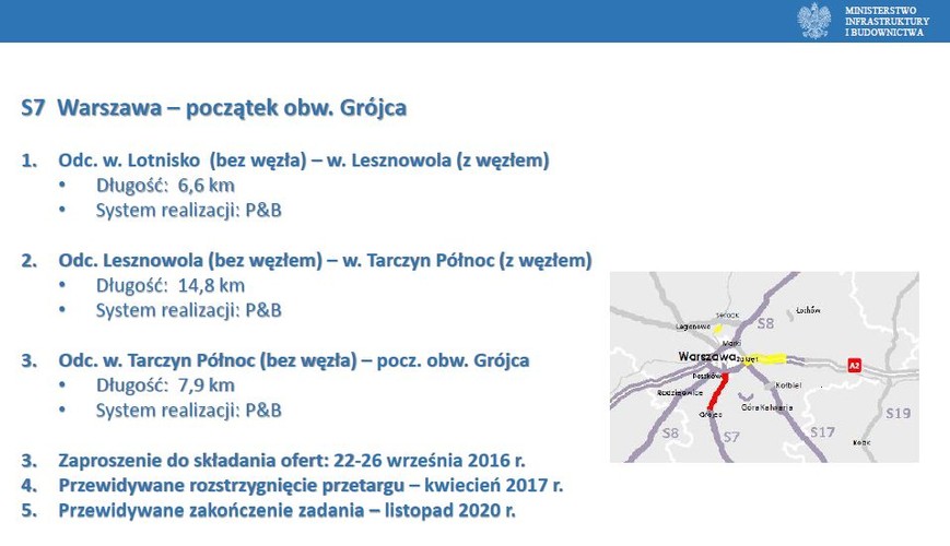 S7 Warszawa – początek obw. Grójca