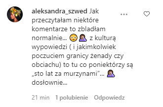 Aleksandra Szwed na Instagramie