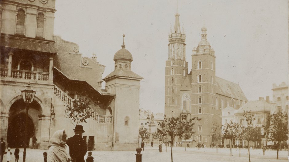 Krakowski rynek, 1899 rok.