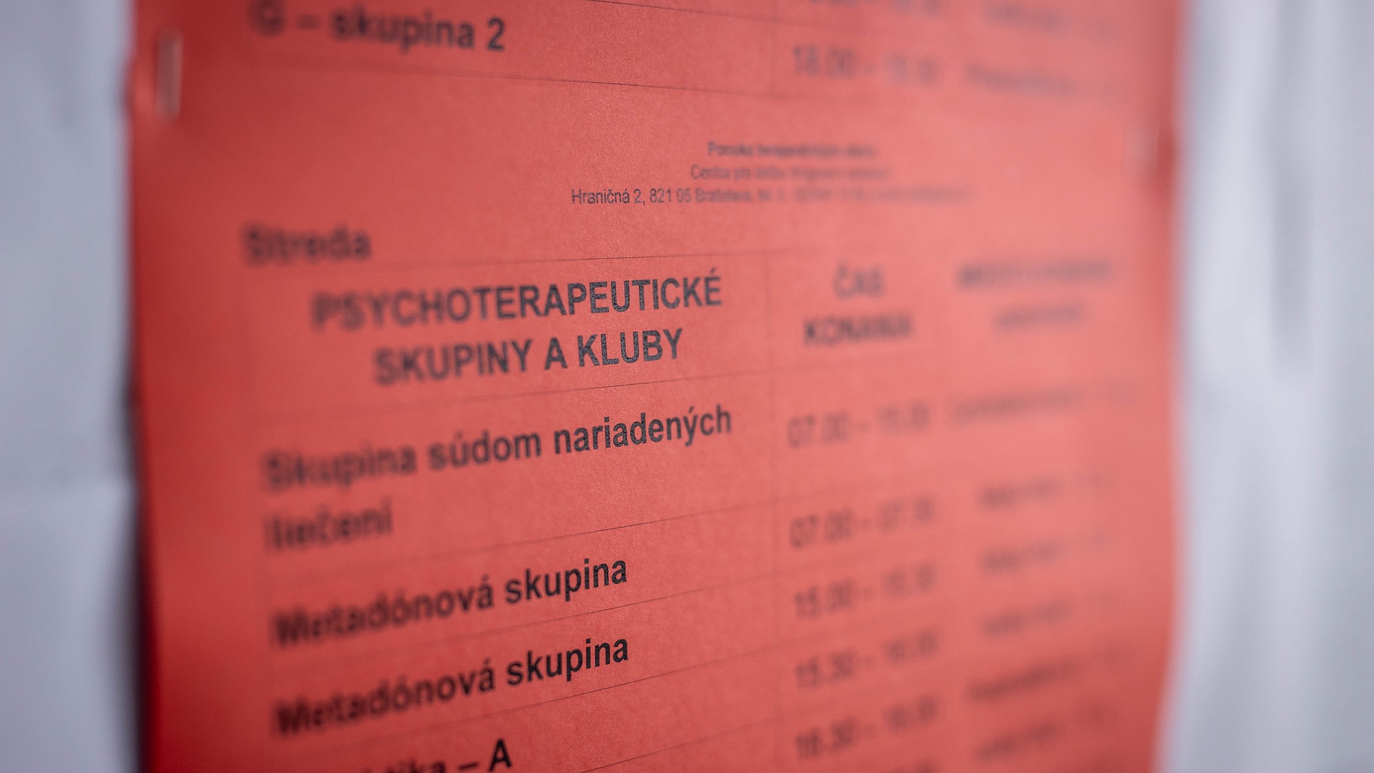 Centrum pre liečbu drogových závislostí v Bratislave