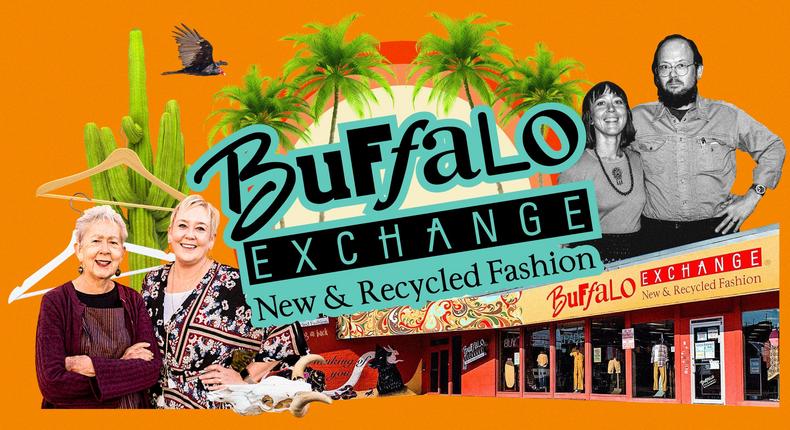 Buffalo Exchange is a popular resale chain where fashion lovers can trade their gently worn clothing for cash or store credit.Buffalo Exchange; Samantha Lee/Insider