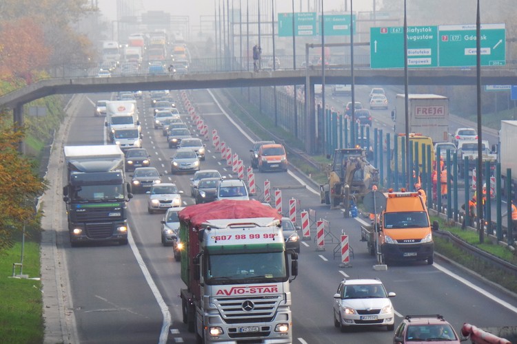 Warszawa zakorkowana