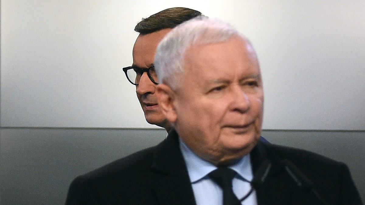 Prezes PiS Jarosław Kaczyński i premier Mateusz Morawiecki