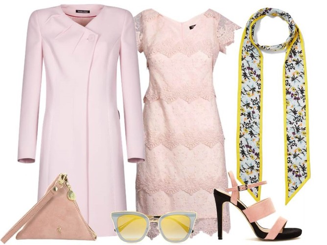 Niepoprawnie romantyczna. STYLIZACJA: płaszcz-Dziekański/dziekanski.pl, sukienka-Midori Feminine Fashion/midori.pl, torebka,buty-Menbur/menbur.pl, dodatki-TK Maxx