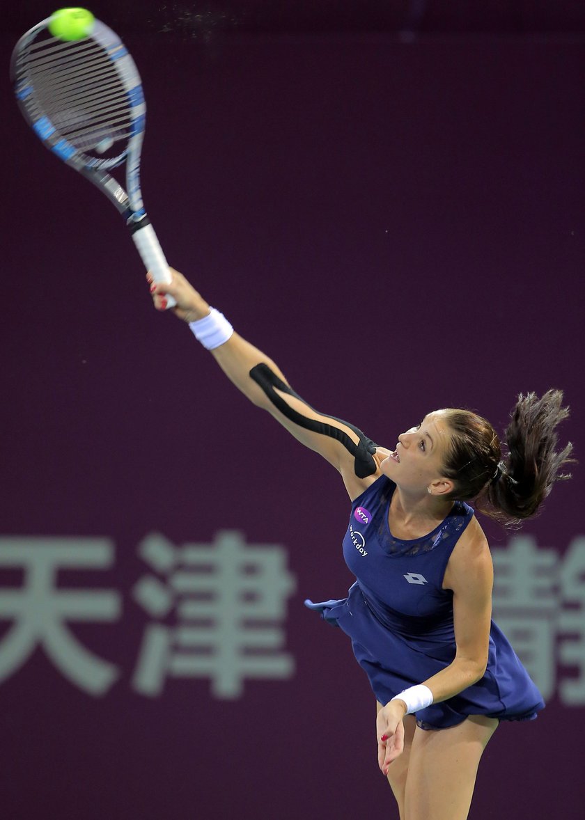 Agnieszka Radwańska w finale turnieju w Tiencinie