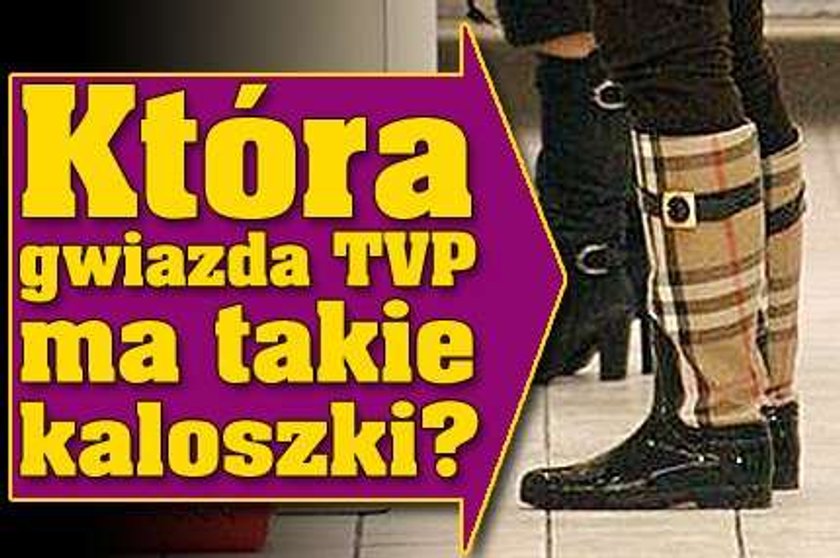 Która gwiazda TVP ma takie kaloszki?