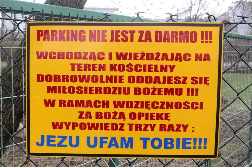 Módl się i parkuj! Nietypowy parking