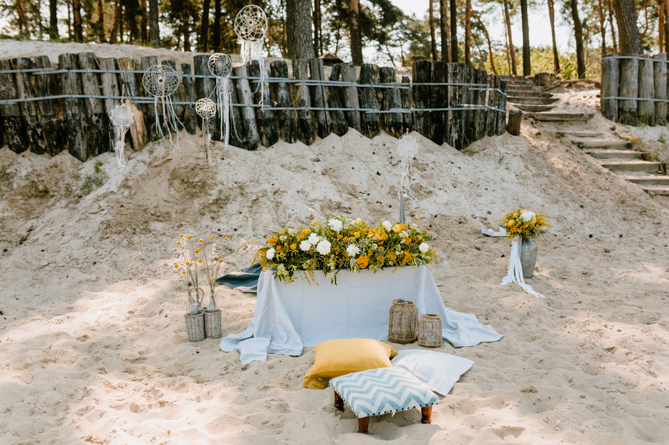 Wesele w stylu boho... na plaży! 