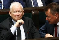 Prezes PiS Jarosław Kaczyński i szef MON Mariusz Błaszczak