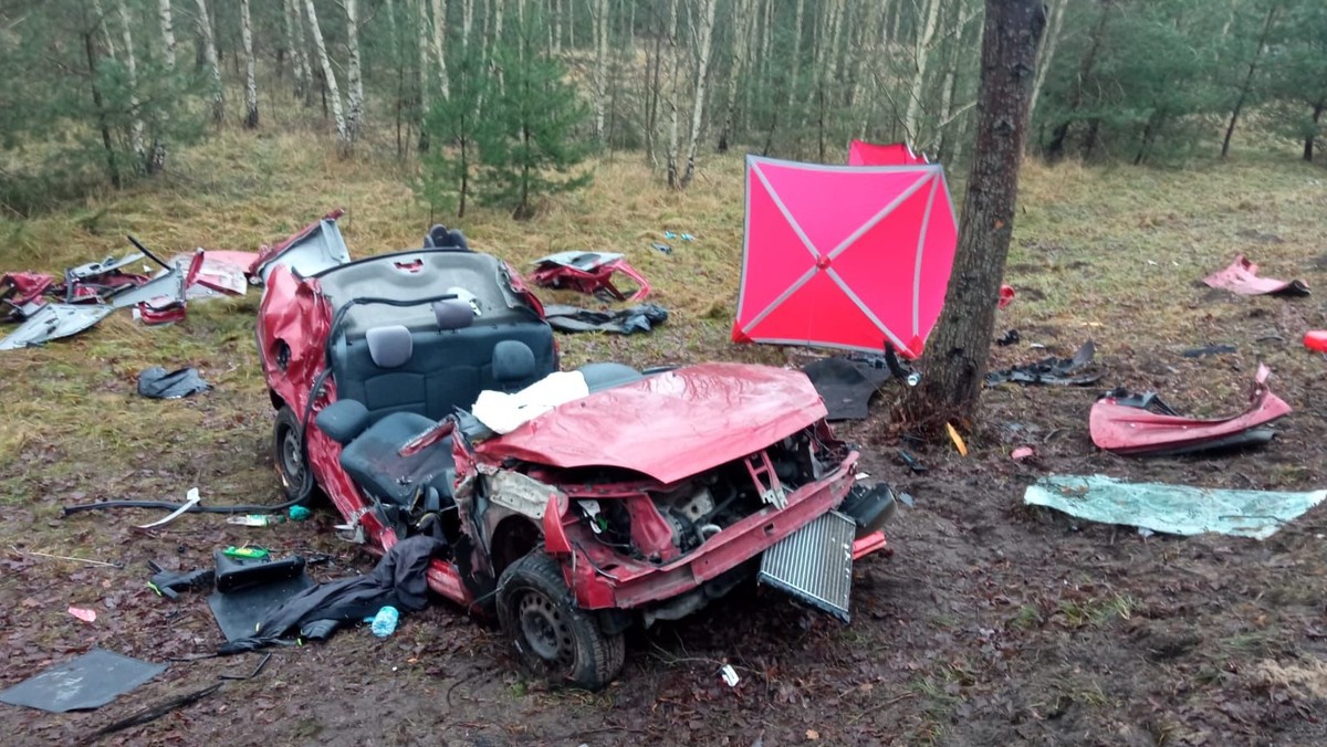 Dwie osoby zginęły w wypadku, do którego doszło na drodze krajowej nr 6 w sobotę rano w Leśnicach w powiecie lęborskim (woj. pomorskie). 