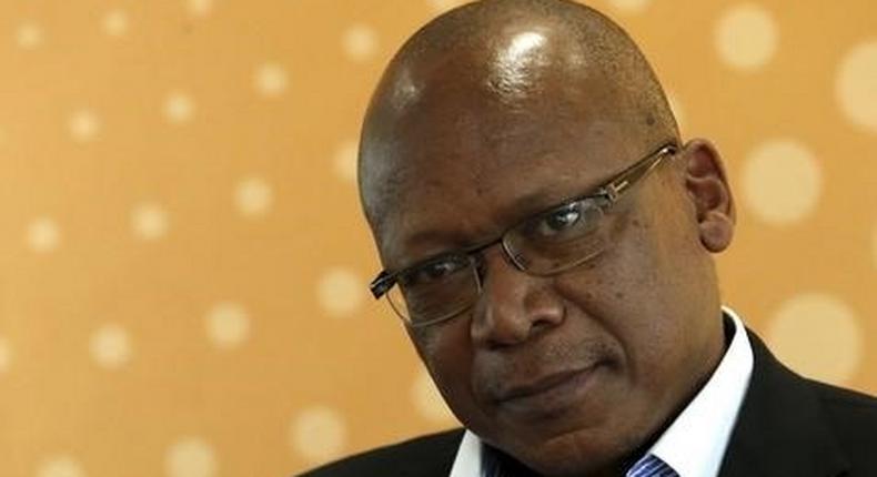 Former CEO of South Africa's MTN Group Sifiso Dabengwa listens during an interview in this file picture taken April 10, 2013. 