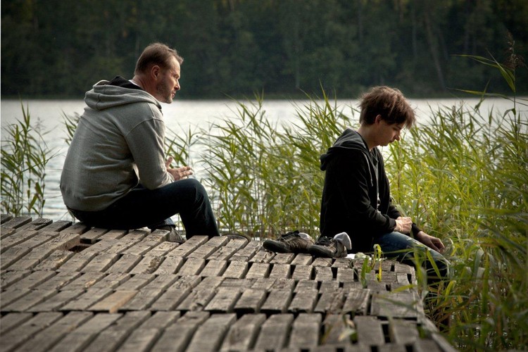 Artur Żmijewski i Krzysztof Chodorowski w filmie 'Mój rower'