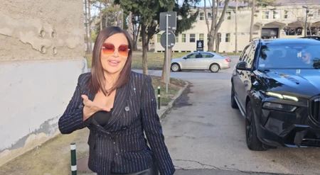 Ceca Ražnatović na snimanju "Zvezda Granda"