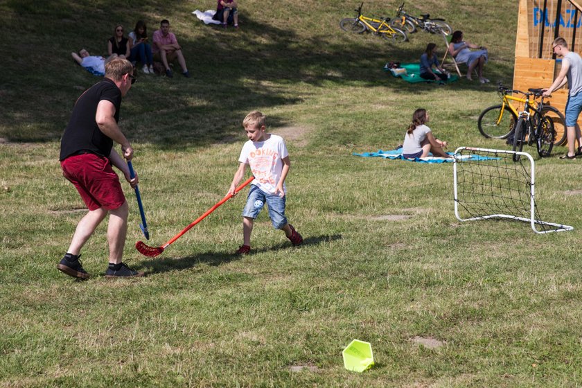 Plaża nad Wisłą w Krakowie 