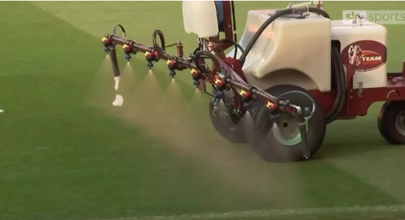 Man Utd spray garlic on Old Trafford pitch before Liverpool clash