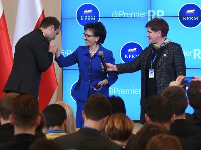 Rafał Bochenek, Elżbieta Witek i Beata Szydło