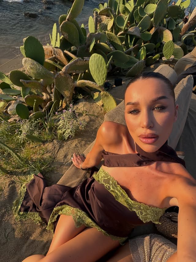 Bianka Rumanová na gréckom ostrove Mykonos. 