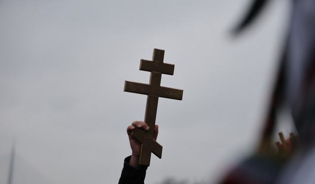 Plivanje za Časni krst, ilustracija