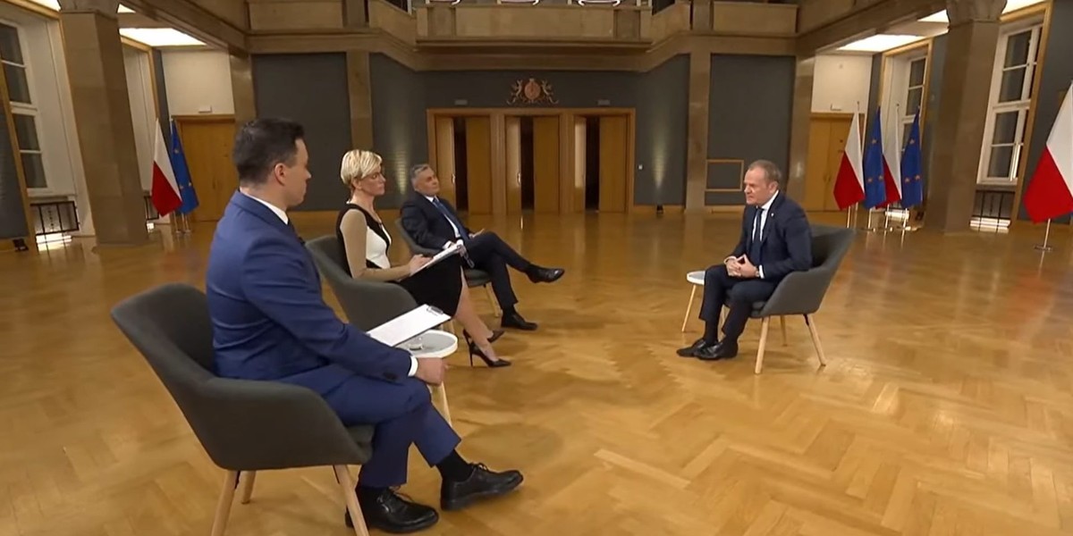 Donald Tusk udzielił wywiadu trzem telewizjom.