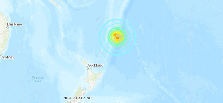 Silne trzęsienie ziemi w pobliżu Nowej Zelandii. Ponad 8 stopni w skali Richtera