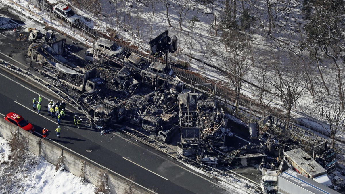 Lančani sudar u Japanu