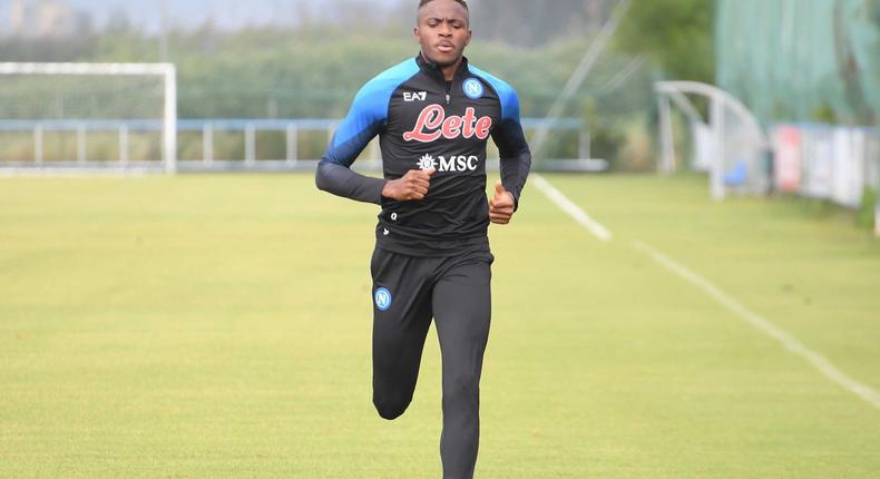 Osimhen is set to play for Napoli this weekend