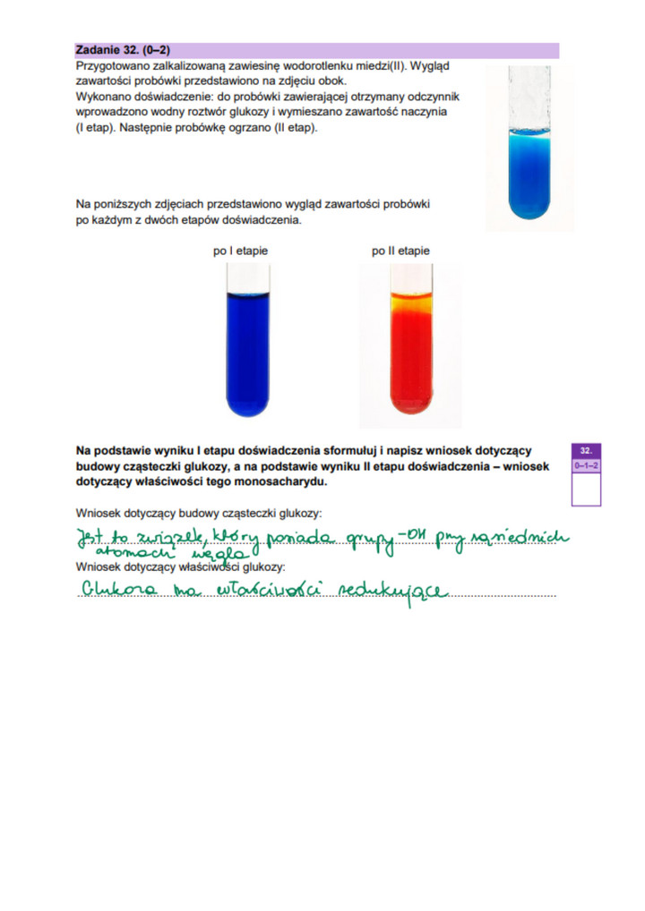 Rozszerzona matura z chemii 2023 - rozwiązanie zad. 32