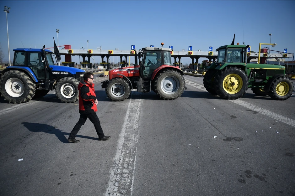 Grčki seljaci u protestu