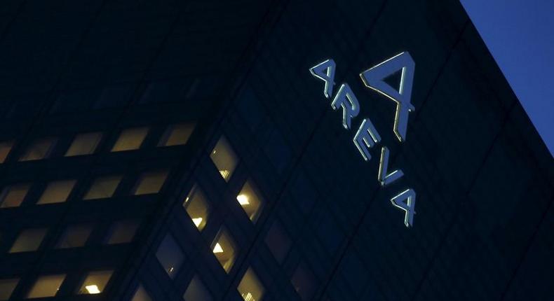 A view shows the Areva Tower, the headquarters of the French nuclear reactor maker Areva, at La Defense business and financial district in Courbevoie near Paris, France, March 2, 2016. 