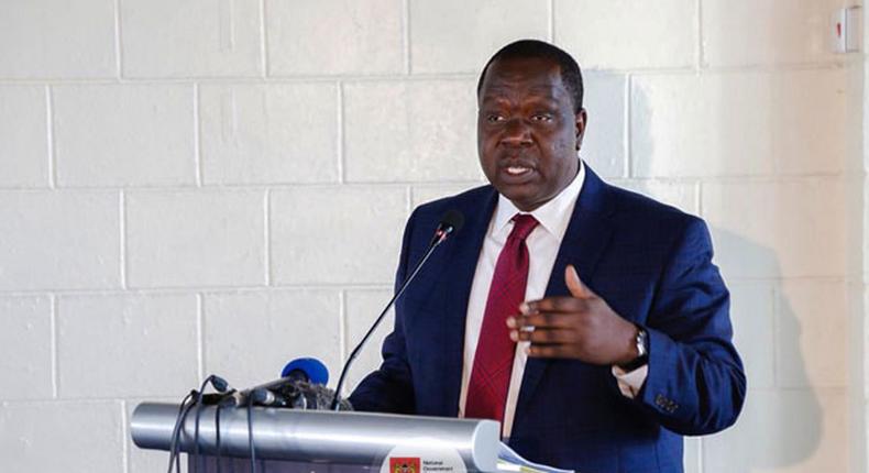 File image of CS Fred Matiangi